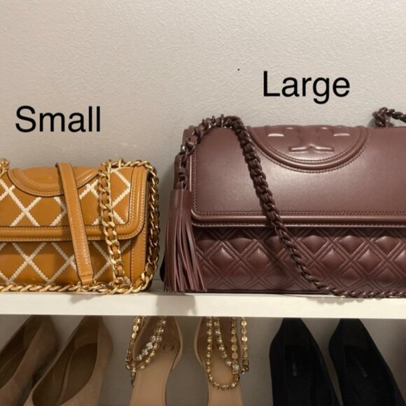 NWT Tory Burch Fleming Large Leather Quilted Convertible Shoulder Bag Wine Red - Picture 13 of 14